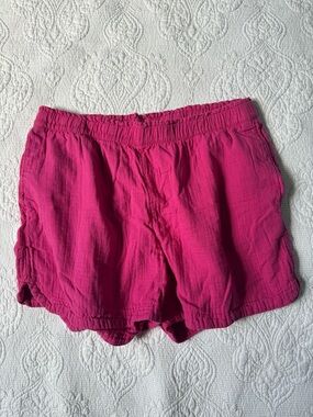 Old Navy Fuchsia Lightweight Elastic-Waist Shorts